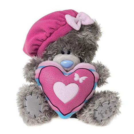 10" Beret and Padded Heart Me to You Bear £11.99